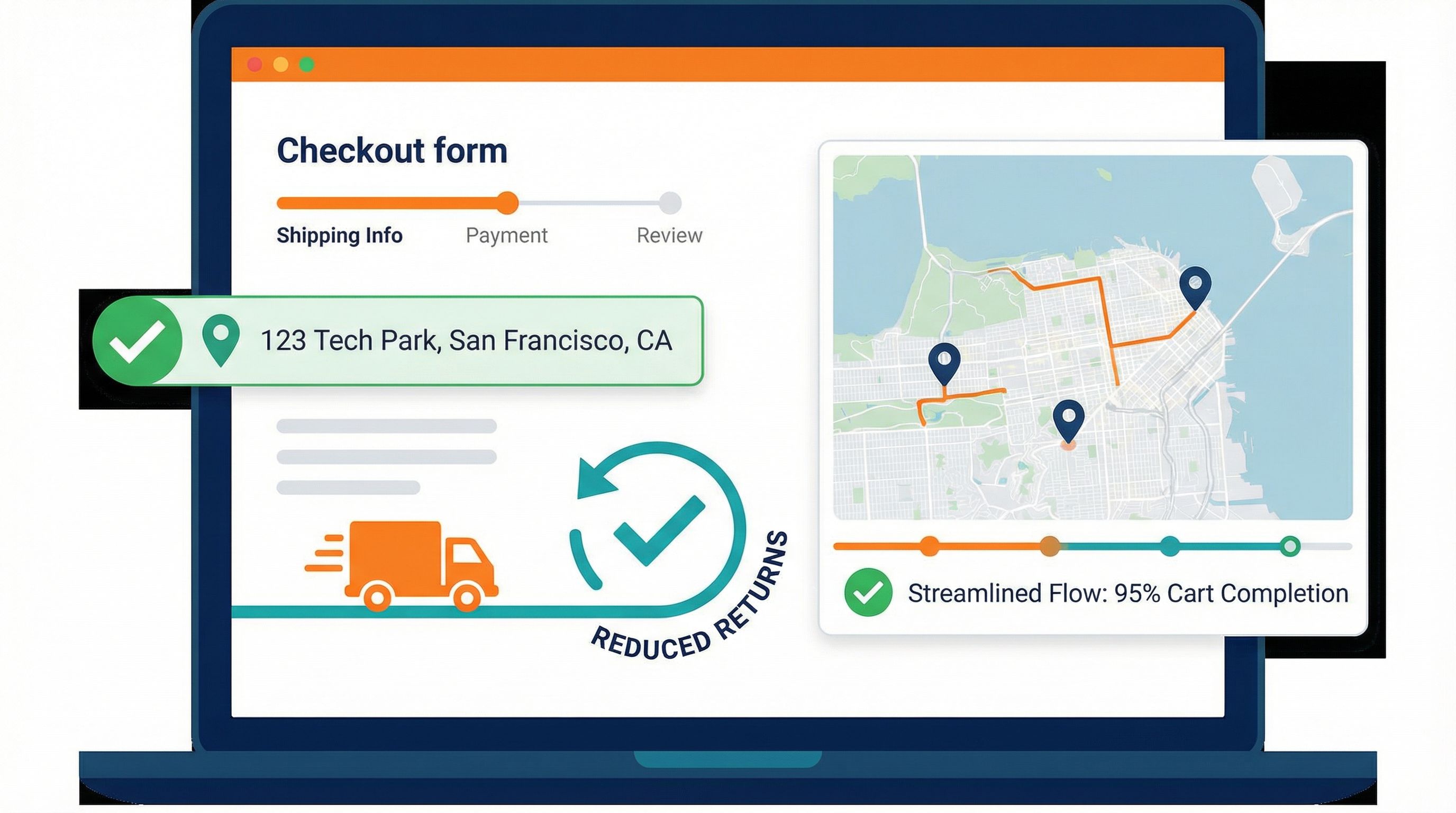 Geocoding voor e-commerce: betere checkout, minder retouren