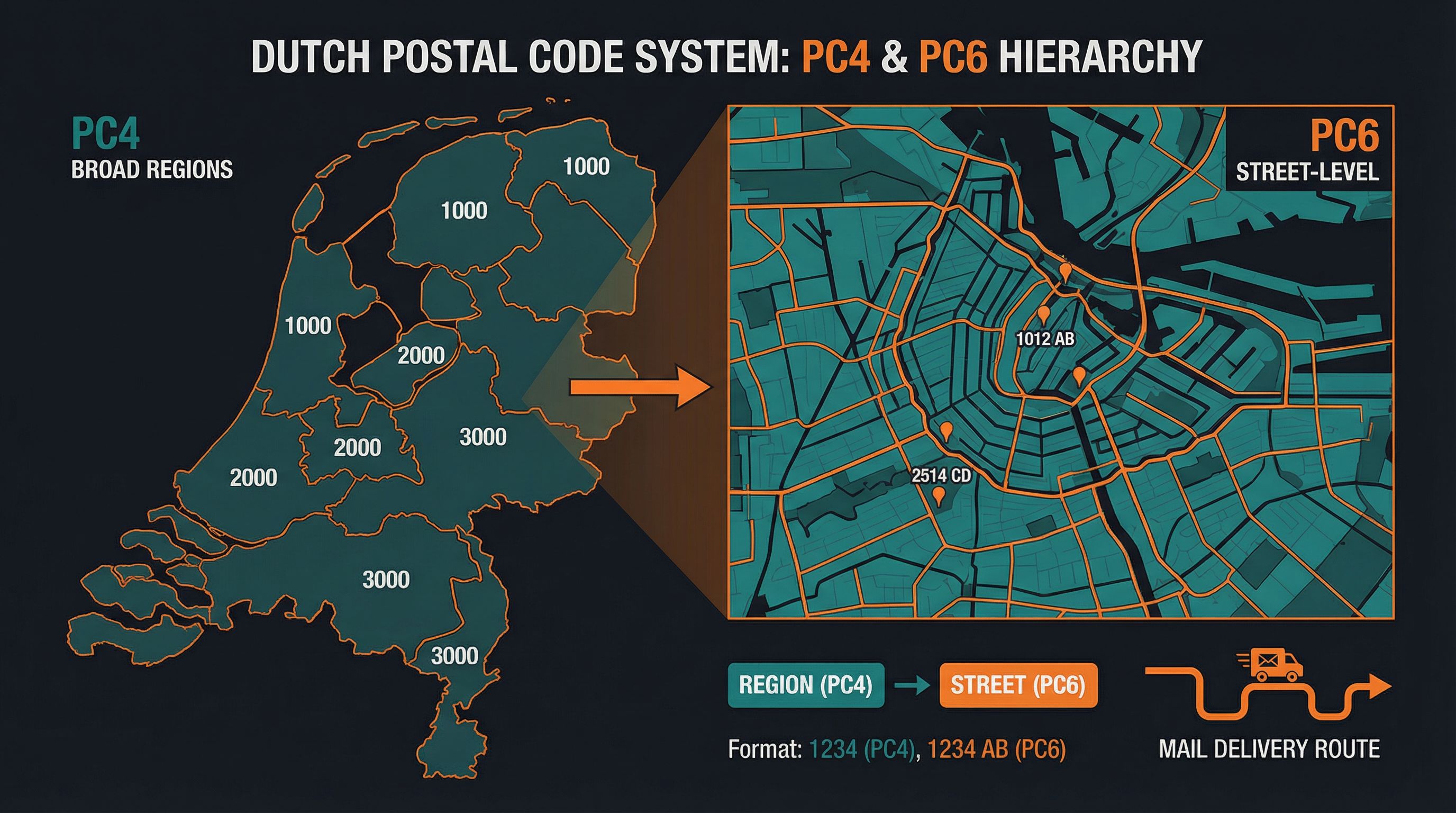 Een Postcode Postcodes in Nederland: de complete gids over het PC4 en PC6 systeem